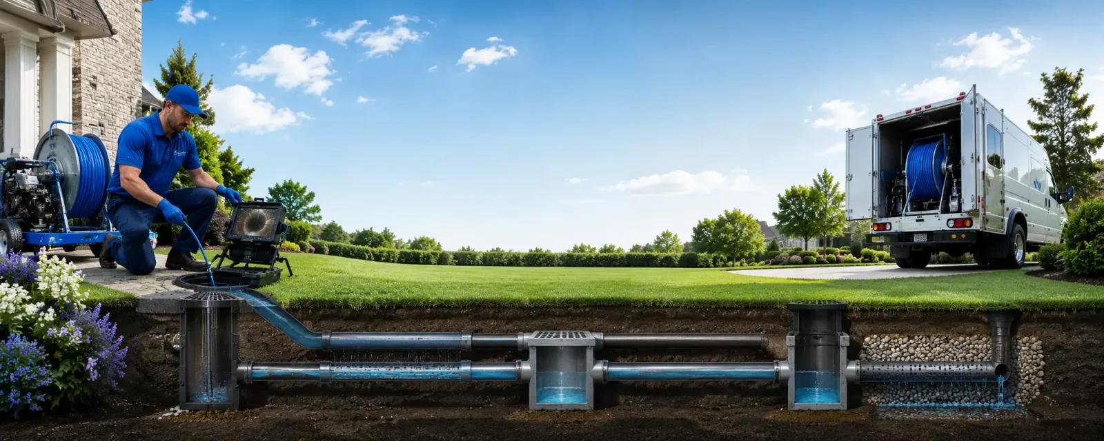Outdoor drain cleaning information for Brule, WI